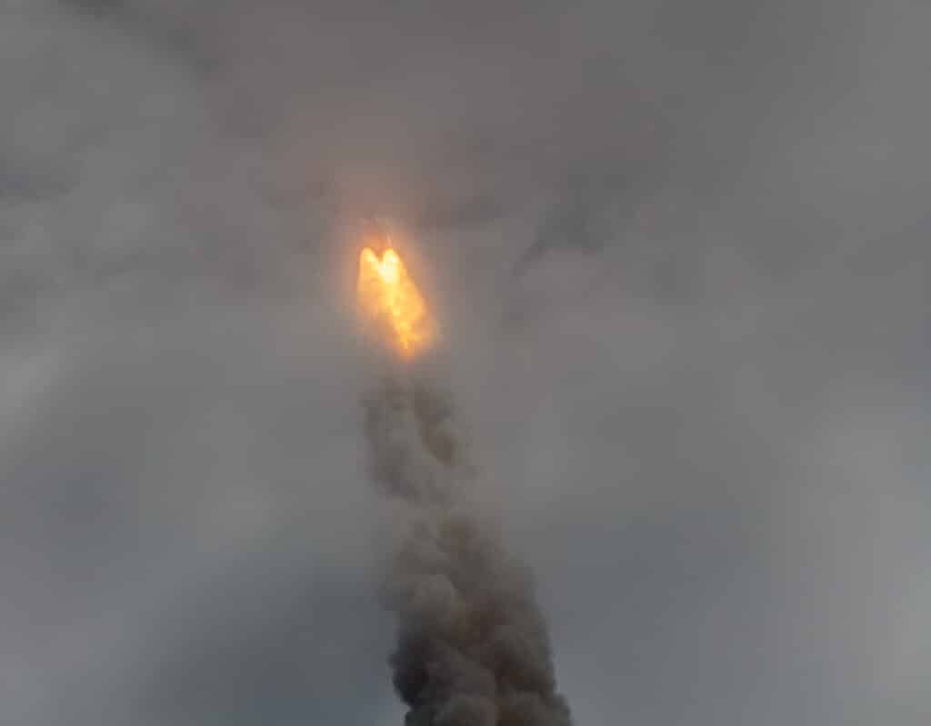 Atlantis Disappears into the Clouds