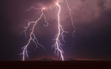 Lightning storm near Aspermont, TX on April 28, 2012