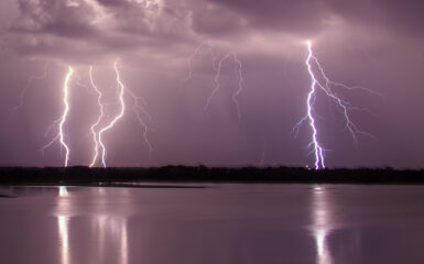 Lightning over Fort Cobb Lake