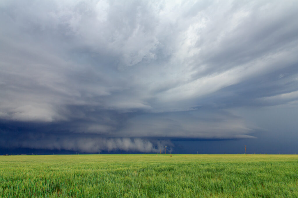 Supercell near El Dorado, OK on Easter Sunday April 20, 2014