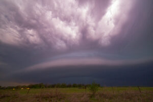 After dark east of Burkburnett, TX