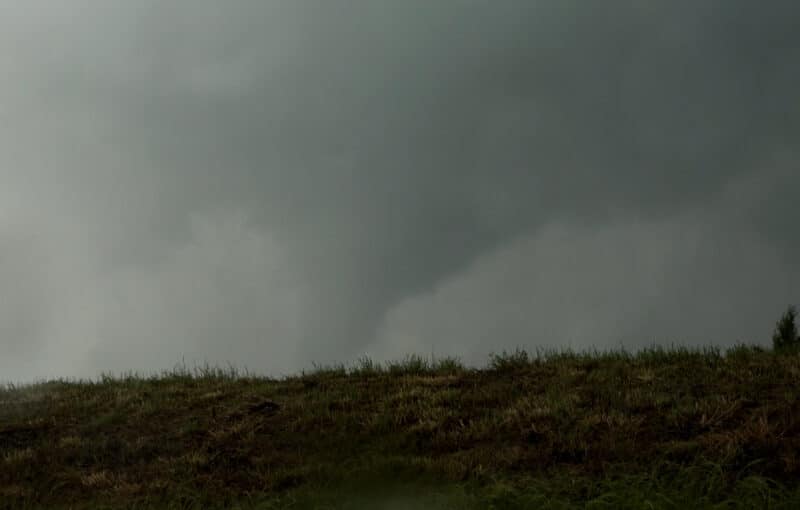 Tornadoes near Atoka, Oklahoma on May 9, 2016