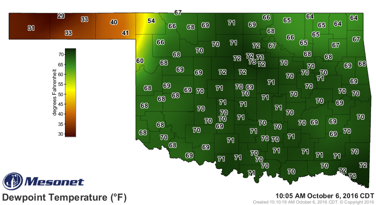 10am Dewpoints from D