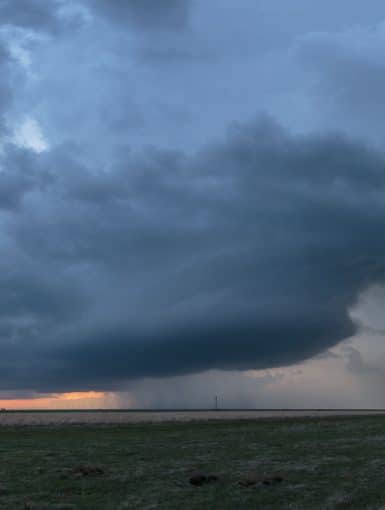 A storm drops rain in the Texas Panhandle on April 16, 2017