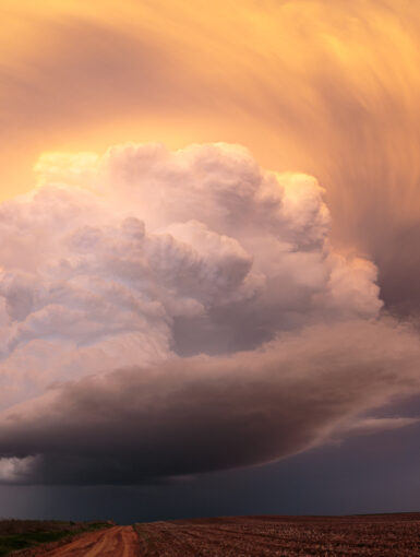 Supercell near Protection Kansas on April 15, 2017