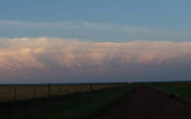 Storms to my east at Sunset in the Texas Panhandle