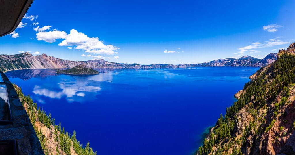 Crater Lake National Park in Oregon Sinnott Memorial Observation Station