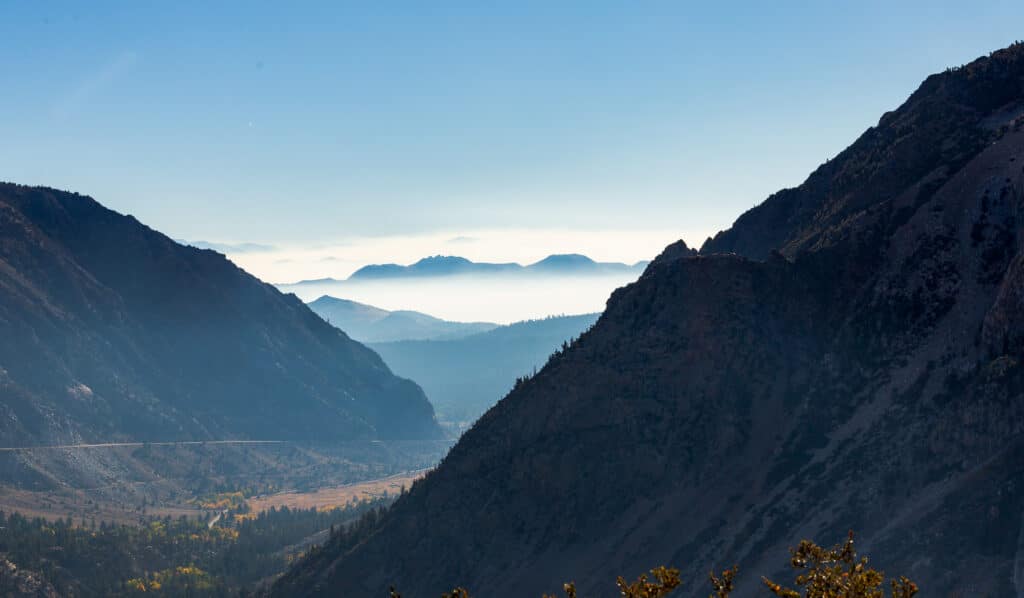 Looking east from California highway 120 near Tioga Pass