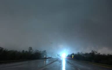 Powerflash during Seminole Oklahoma Tornado on May 4, 2022