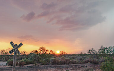 Sunset in New Mexico after a chase day in 2012