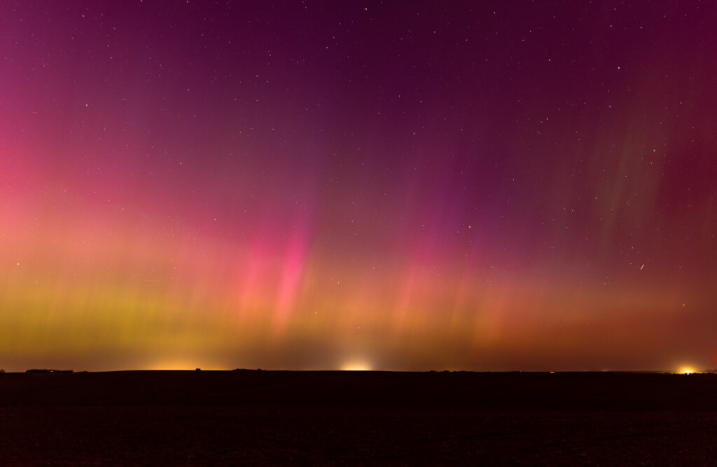 Northern Lights dance over Nebraska
