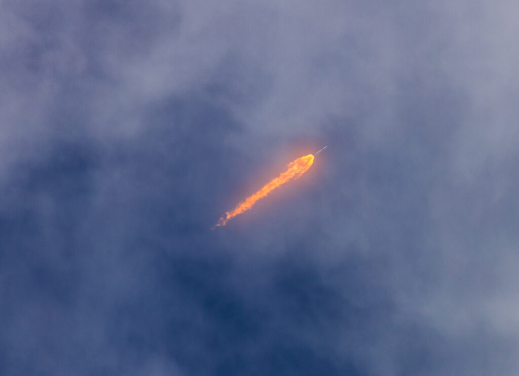 Falcon Heavy Launch into the clouds