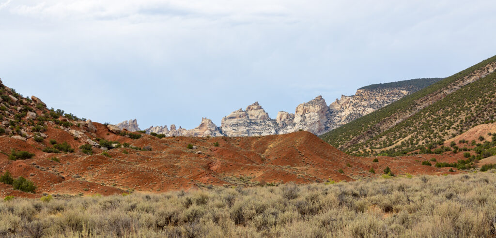 Rock Formation in Dinosaur National Monument