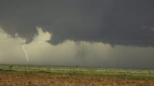 Sundown Texas Tornado with Lightning