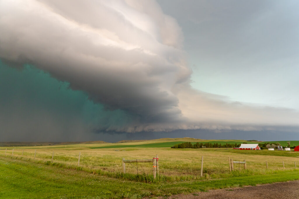 Multi-Tiered Shelf Cloud in Western South Dakota on June 27, 2026